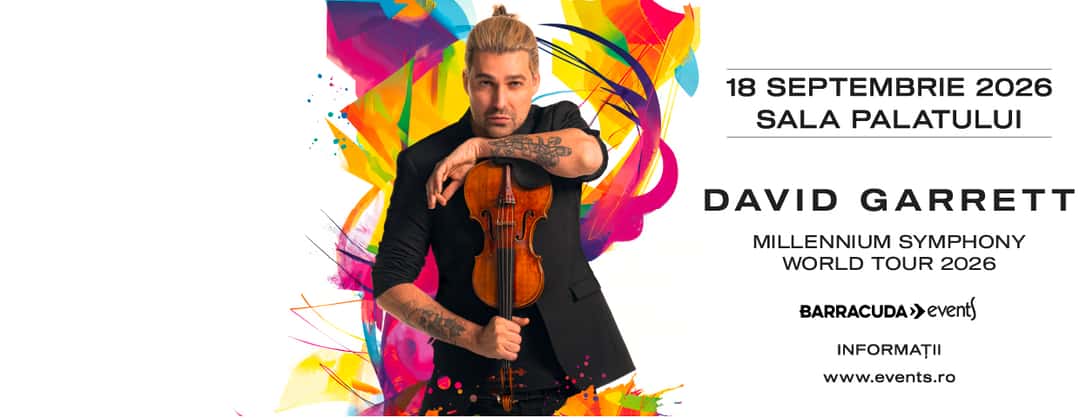 David Garrett, la Sala Palatului, București